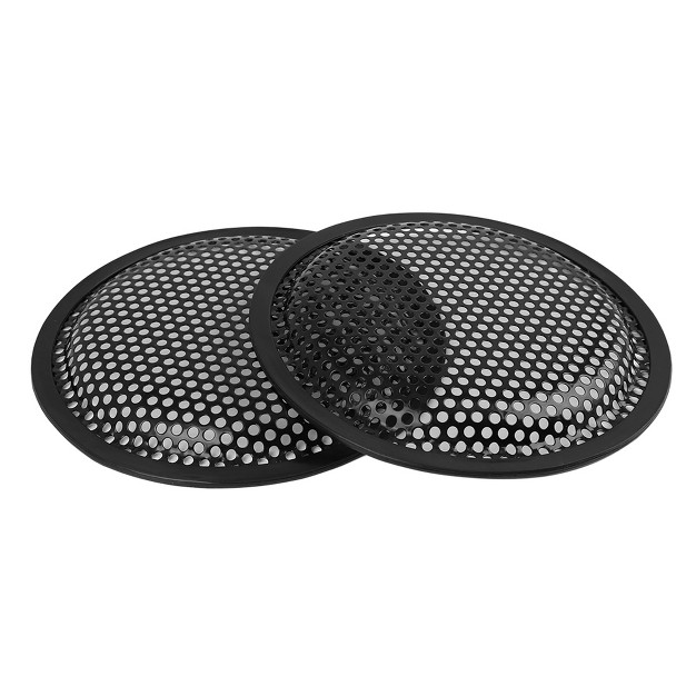 Unique Bargains Mesh woofer Subwoofer Grill Car Speaker Cover Black 2 Pcs