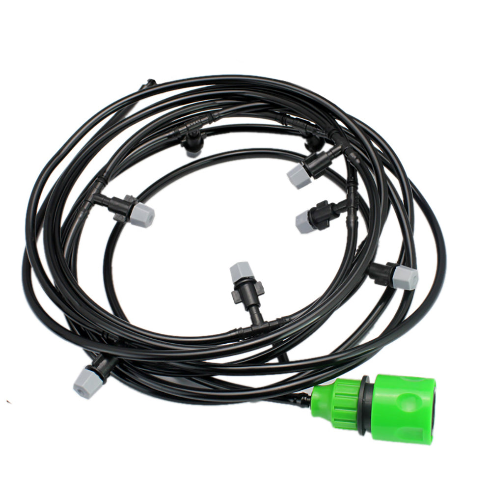 NKTIER Garden Sprinkler Cooling System Water Misting Spray Hose Watering Hose Kit 20M