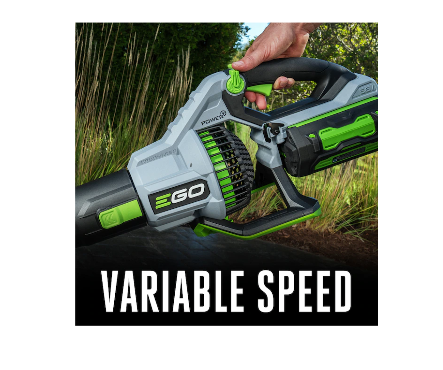 EGO LB7654 POWER+ 56-volt 765-CFM 200-MPH Brushless Handheld Cordless Electric Leaf Blower 5 Ah (Battery and Charger Included)