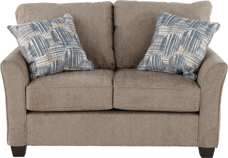 Tara Light Brown Loveseat