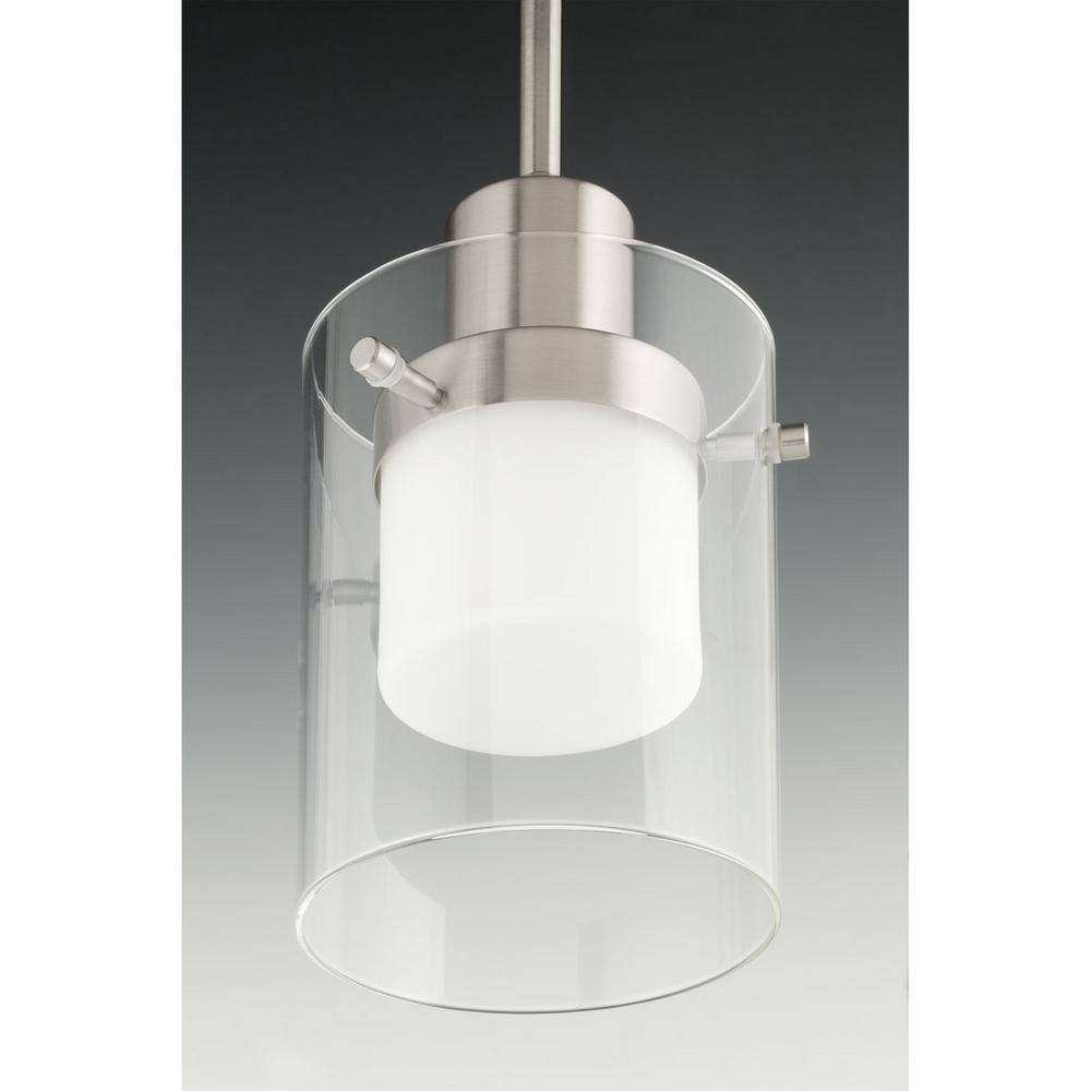 Progress Lighting Moderna Collection 9 -Watt Brushed Nickel Integrated LED Pendant P500000-009-30