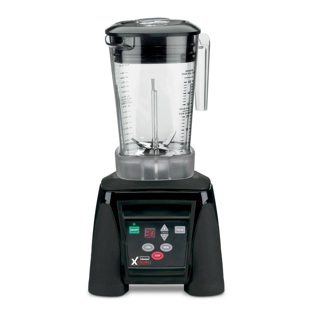 Waring Commercial Xtreme 48 oz. 2-Speed Clear Blender with 3.5 HP Electronic Keypad and 30-Second Timer MX1100XTXP