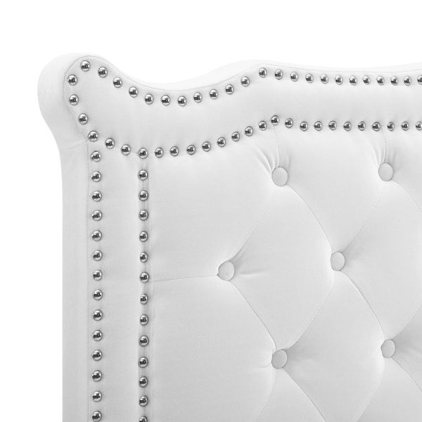 Louisa Tufted Performance Velvet Full/Queen Headboard - - 34149328