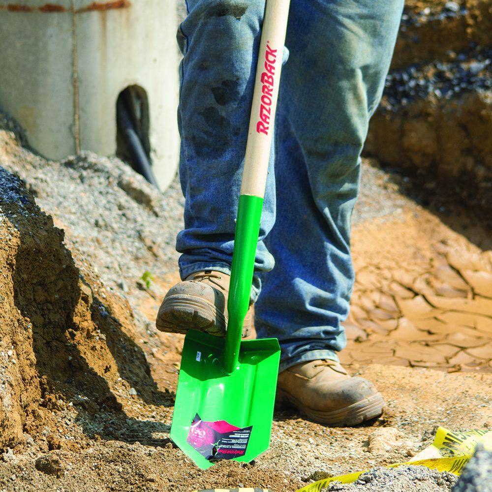 Razor-Back 48 in. Wood Handle Trenching Shovel 47026