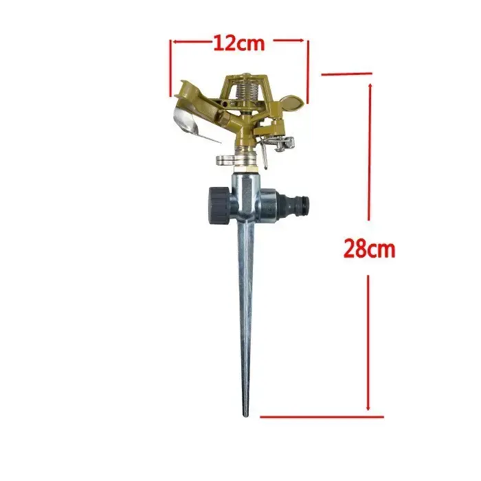 High quality 1/2 ''adjustable metal sprinkler garden sprinkler ground lawn sprinkler