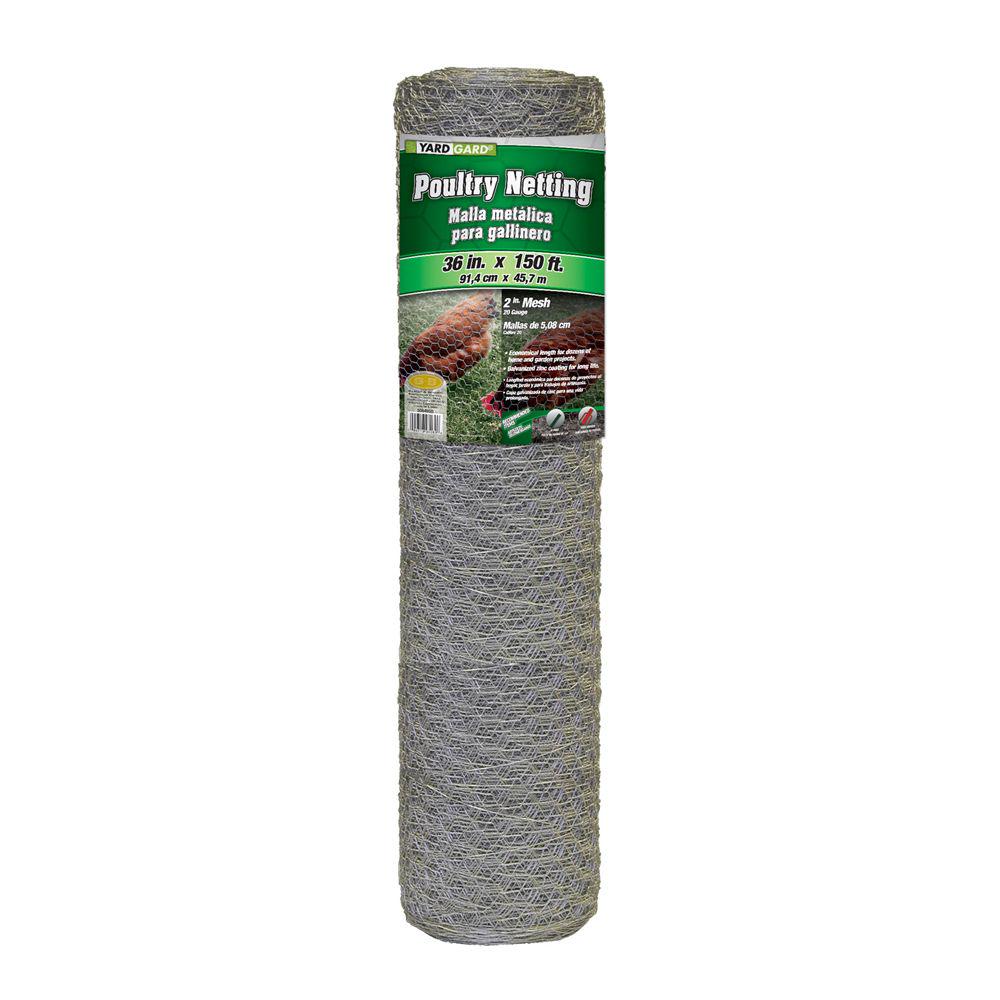 YARDGARD 36 in. x 150 ft. Poultry Netting/Chicken Wire with 1 in. Mesh