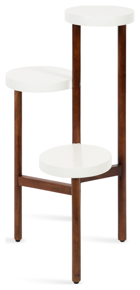 Fitley Wooden Plant Stand   Scandinavian   Plant Stands And Telephone Tables   by Uniek Inc.  Houzz