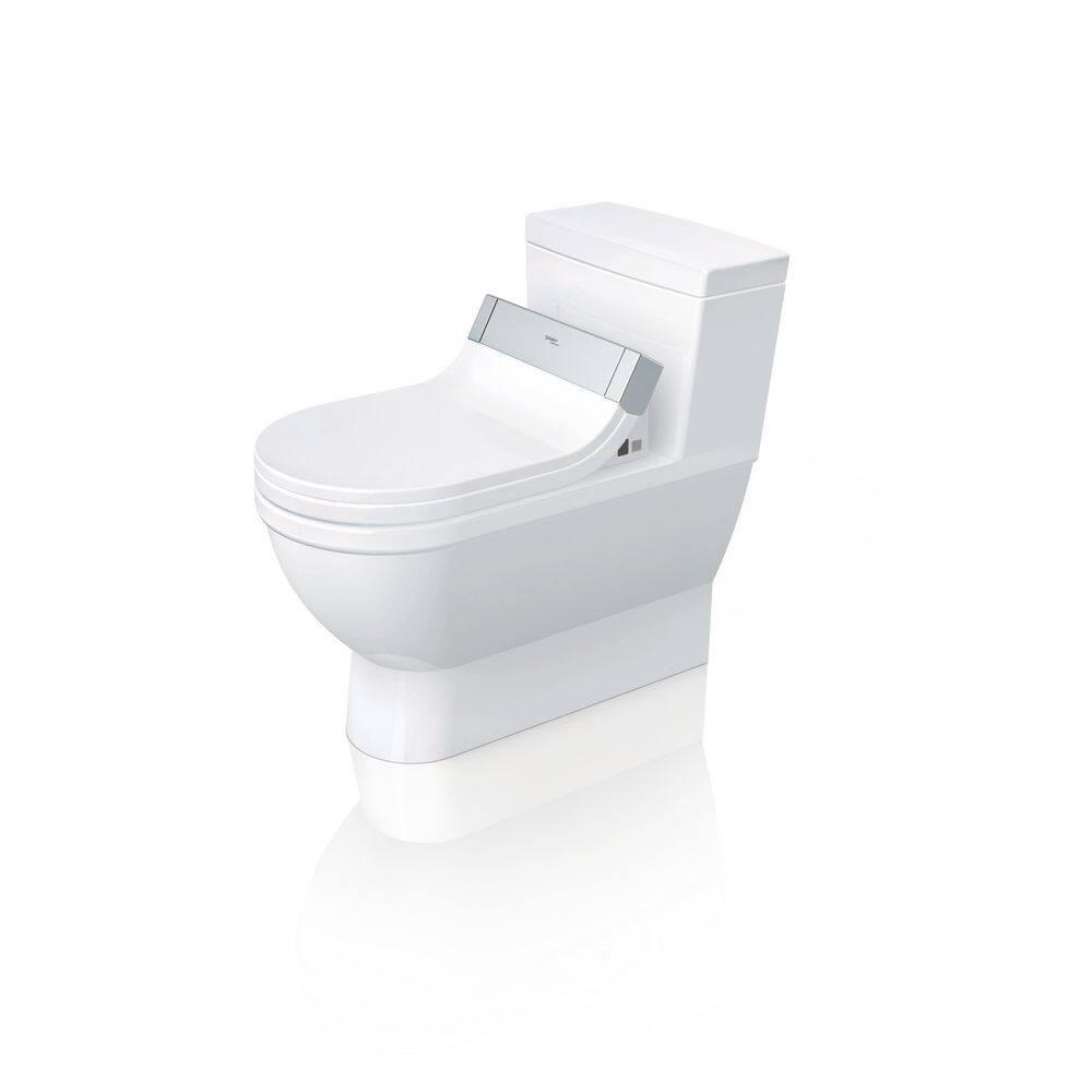 Duravit Starck 3 1-Piece 1.28 GPF Single Flush Elongated Toilet in White Seat Not Included 2120510001