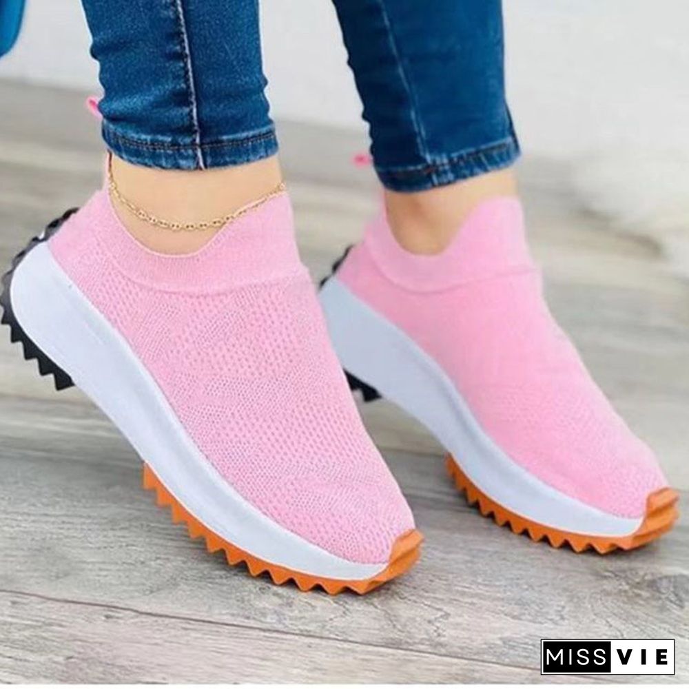 Women'Casual Mesh Colorblock Sneakers