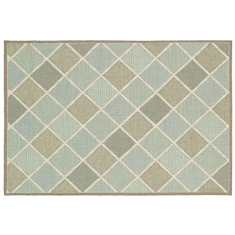 Couristan Monaco Meridian Geometric Indoor Outdoor Rug