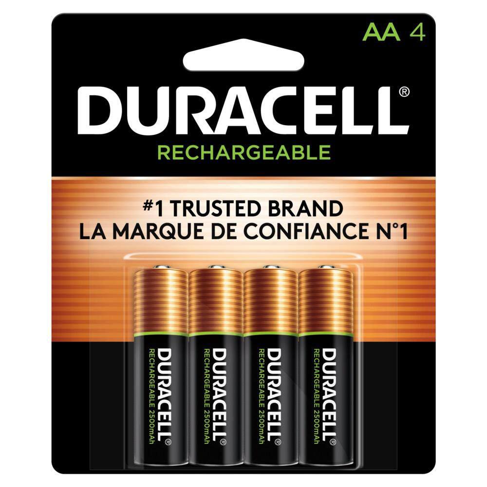 Duracell AA NiMh Rechargeable AA Batteries (4-Pack) 004133366155