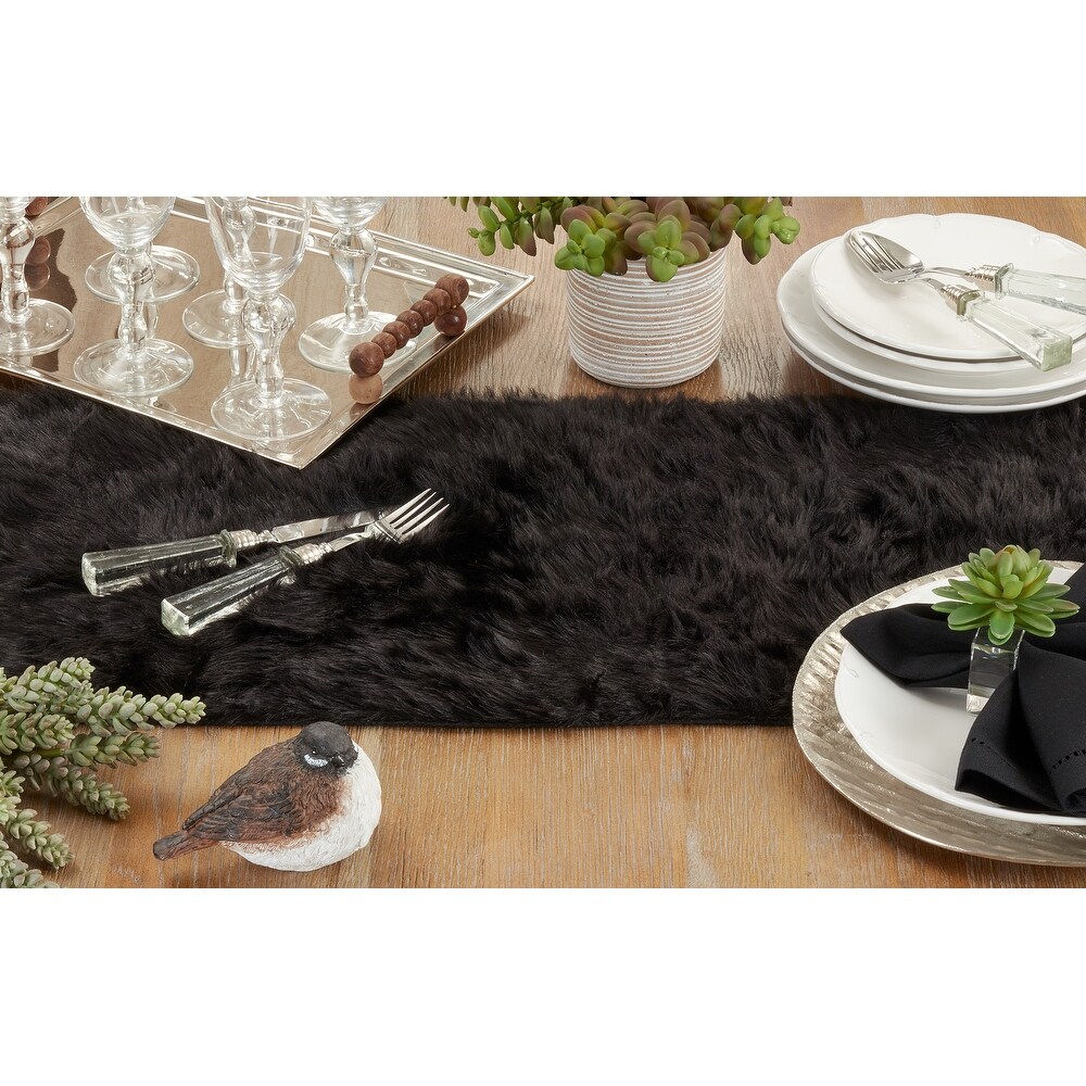 Juneau Collection Faux Fur Table Runner