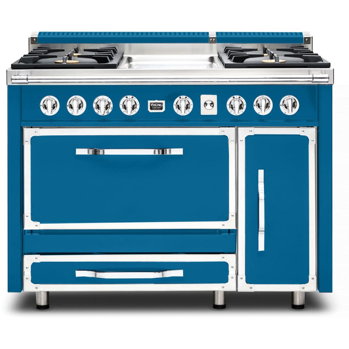 Viking 48-inch Freestanding Dual Fuel Range with True Convection Technology TVDR481-4GAB