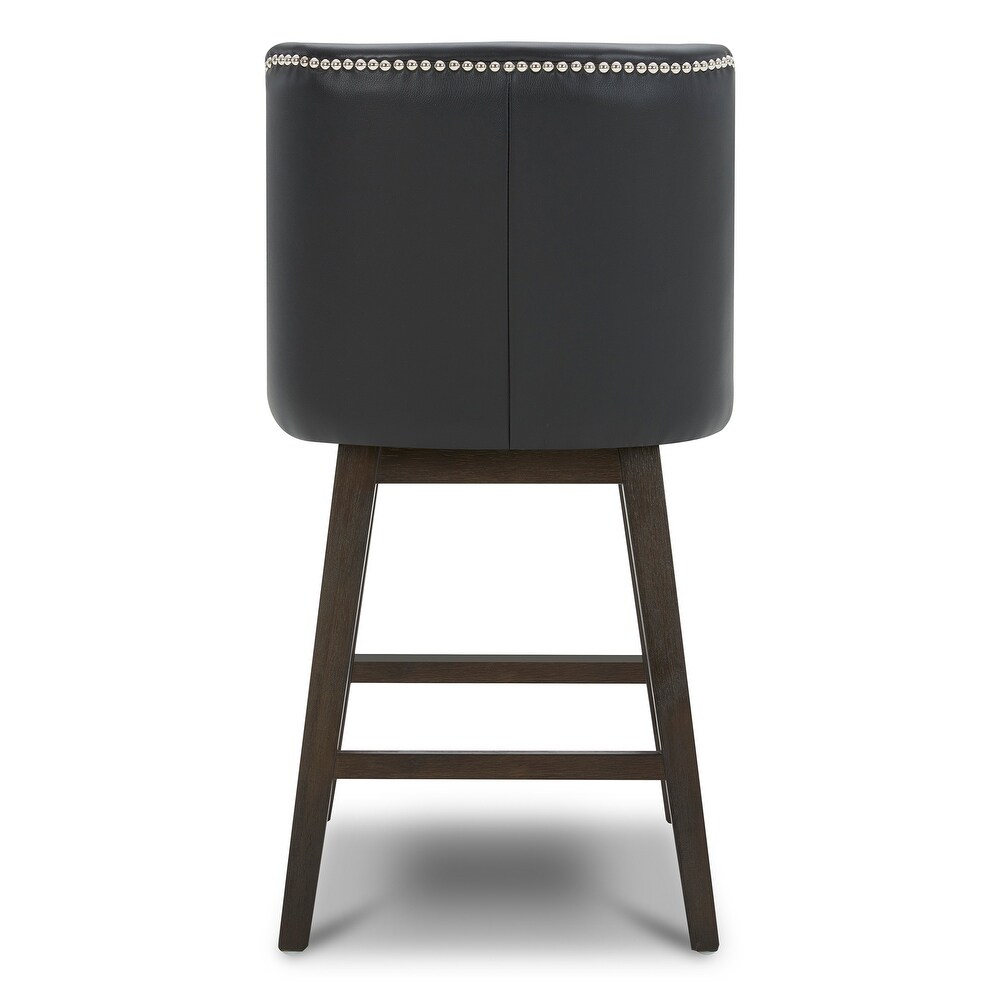 Ellie Upholstered Counter Height Swivel Barstools Single