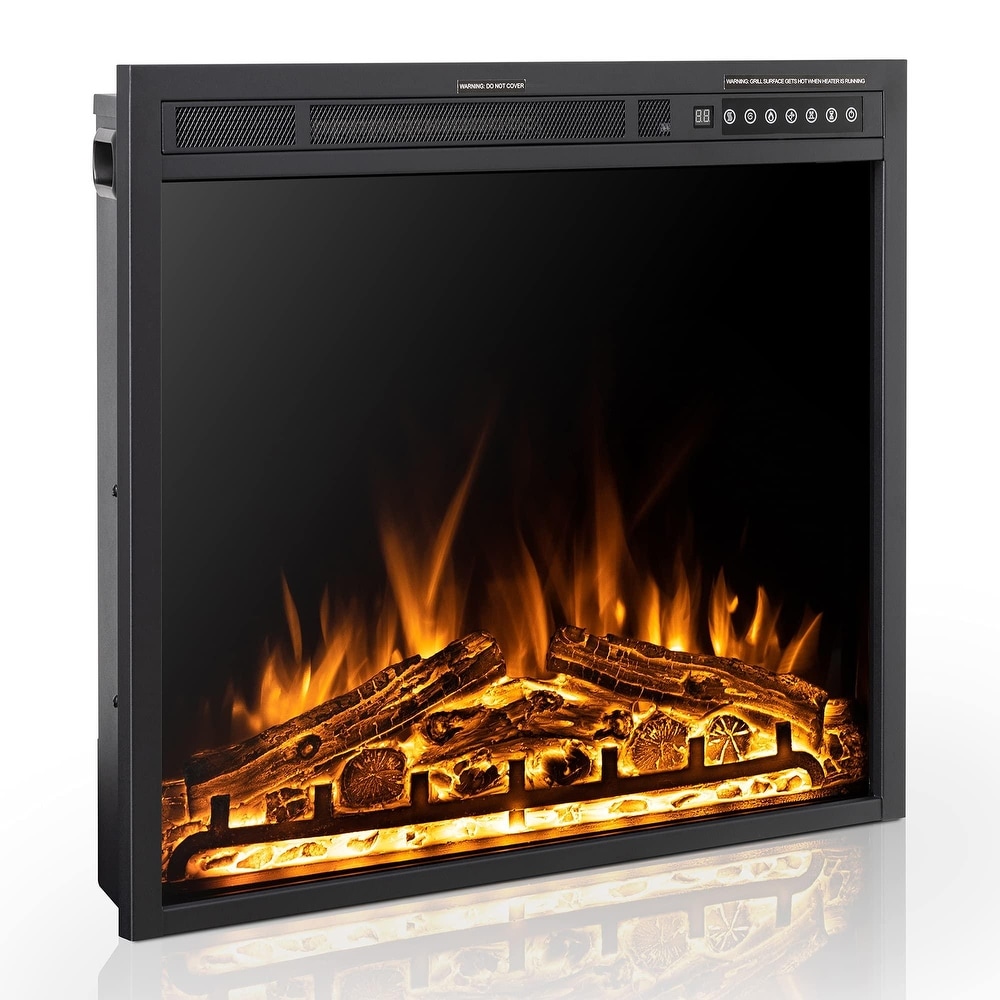 Electric 750W/1500W Infrared Fireplace with Timer and Remote Control