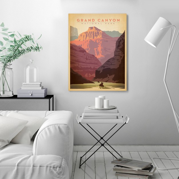 Americanflat Vintage Botanical Grand Canyon National Park By Anderson Design Group Wall Canvas