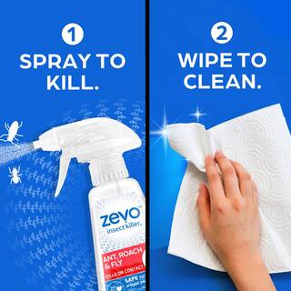 ZEVO 12 oz. Ant Roach and Fly Multi-Insect Killer Trigger Spray 081813501755