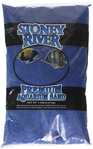 Stoney River Blue Aquatic Sand Freshwater and Marine Aquariums， 5-Pound Bag