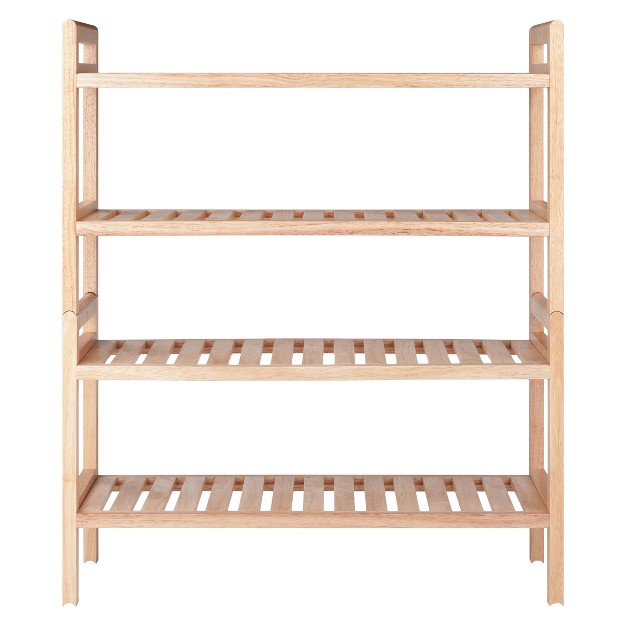 2pc Mercury Stackable Shoe Rack Set Natural Winsome