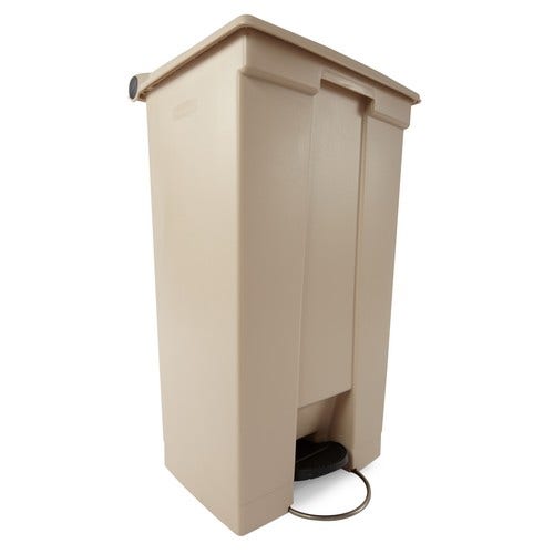 Rubbermaid Step-On Container， 23 Gallon， Beige