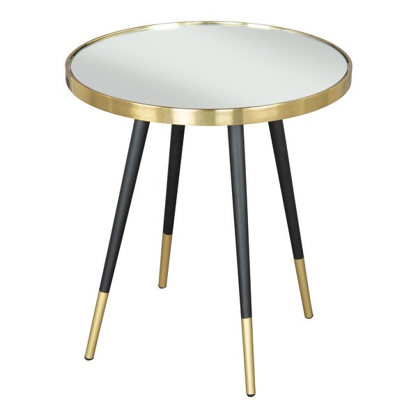 Particle Side Table Black and Gold - 17.9