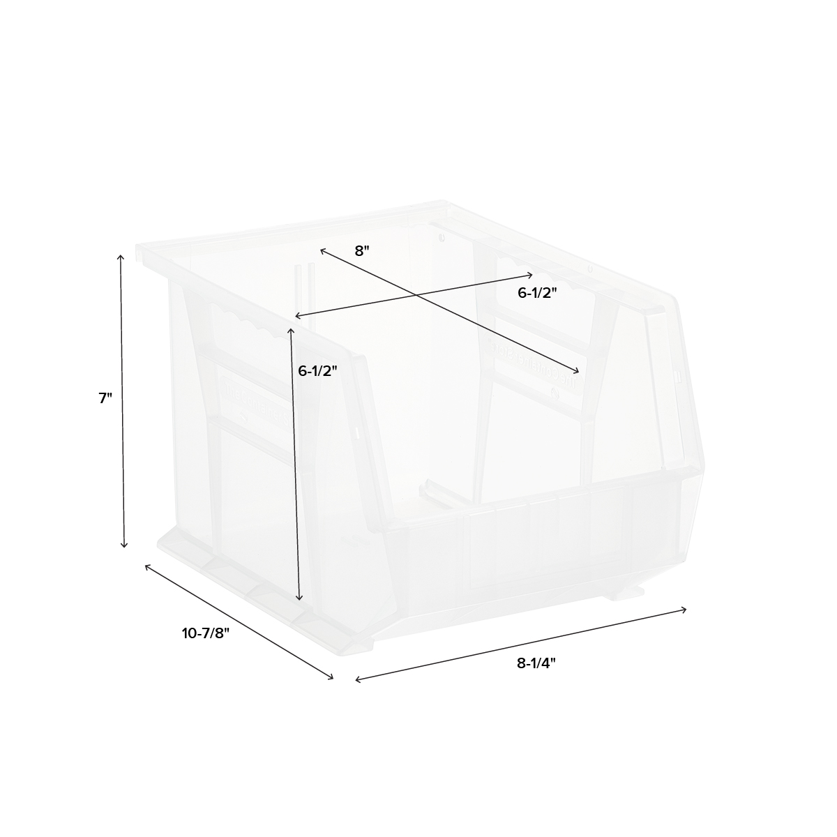 Utility Medium Stackable Plastic Bins