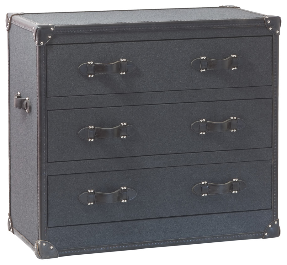 Charcoal Gray Wool Chest of Drawers  Andrew Martin Howard Mackenzie   Contemporary   Accent Chests And Cabinets   by Oroa   Distinctive Furniture  Houzz