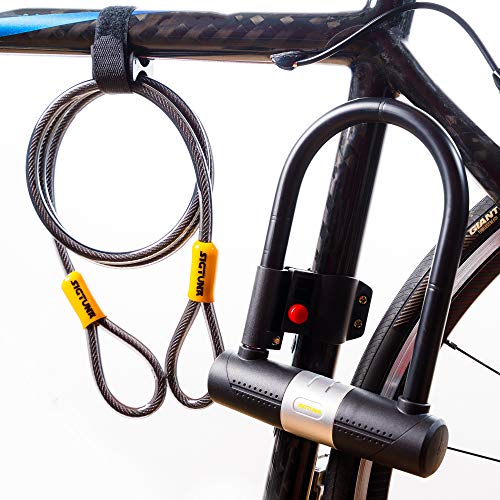 SIGTUNA Bike Locks - 16mm Heavy Duty U Lock with U-Lock Shackle and Bicycle Lock Mount Holder + 1200mm Steel Chain Cable Bike Lock