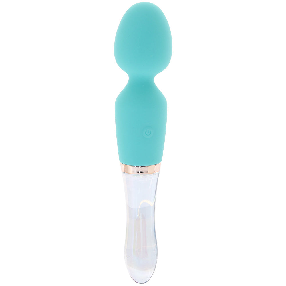 Prisms Vibra-Glass 10X Turquoise Dual Wand Vibe