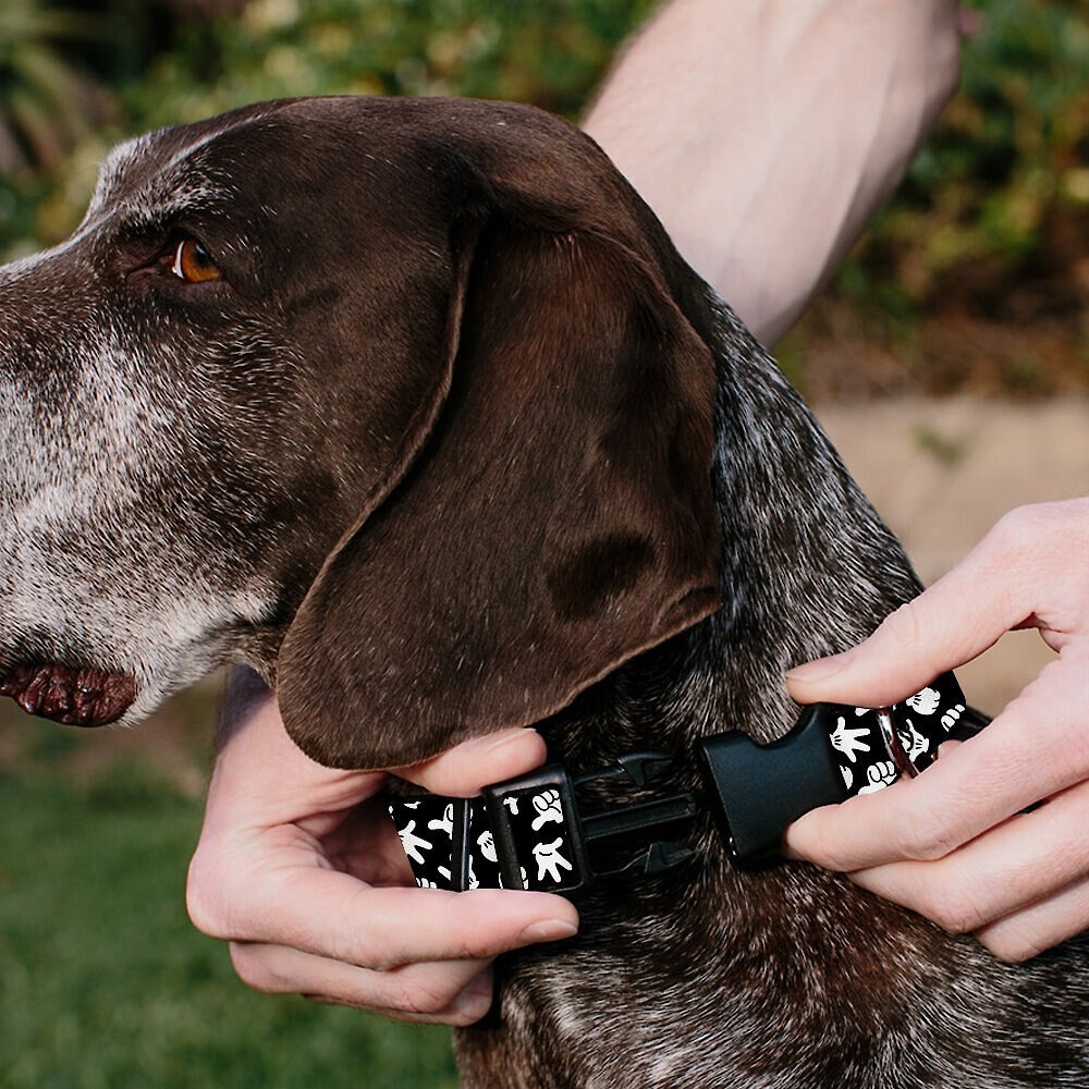 Buckle-Down Disney Mickey Mouse Hand Gestures Personalized Dog Collar