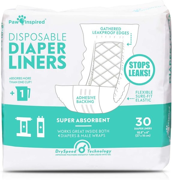 Paw Inspired Disposable Dog Diaper Liners