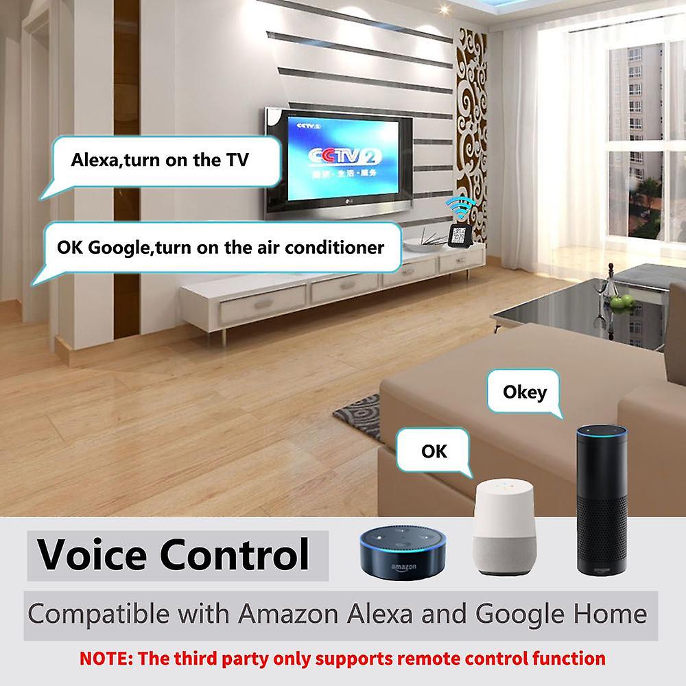 For Tuya Smart Wifi Universal Ir Remote Temperature Humidity Sensor For Air Conditioner Tv Ac Works With Alexa，google Home Yandex