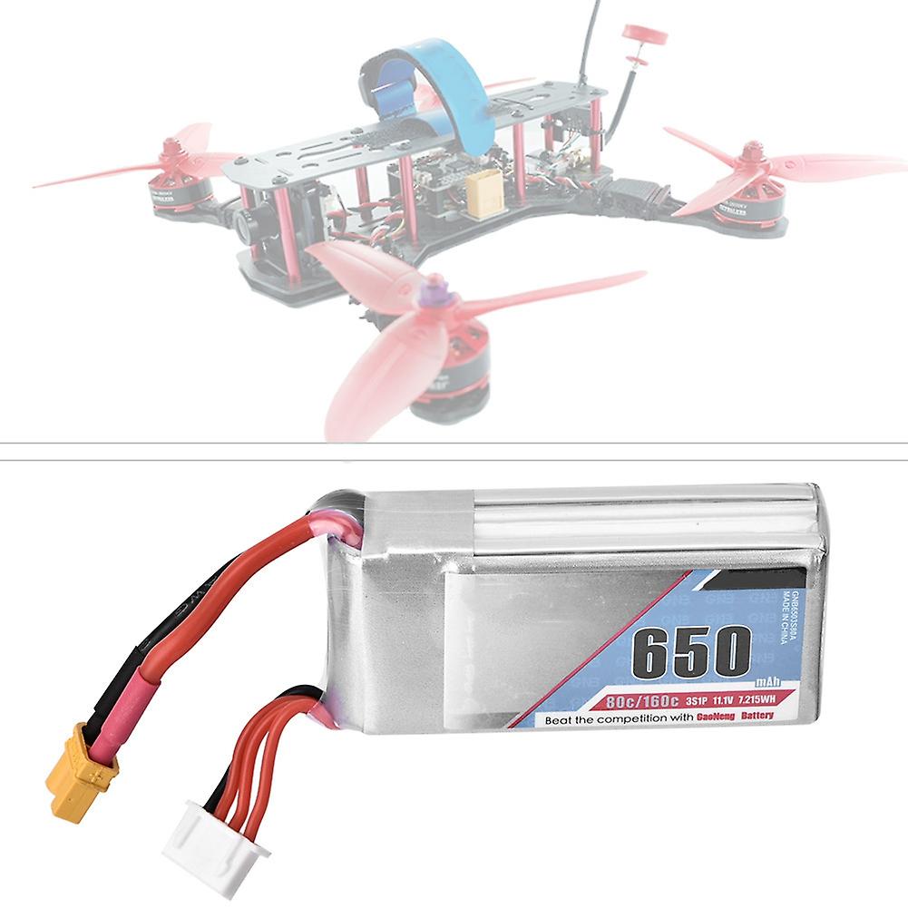 Model Airplane Lithium Batteries 11.1v 650mah 80/160c 3s Lipo Battery For Aircraft Drone