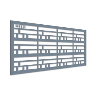 GRID AXCENTS Wright 48 in. x 24 in. Twilight Polypropylene Multi-Purpose Decorative Panel 62428