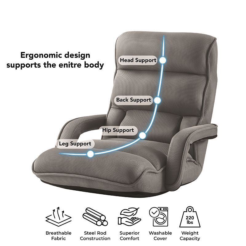 Divya Recliner/Floor Chair 5 Adjustable Positions