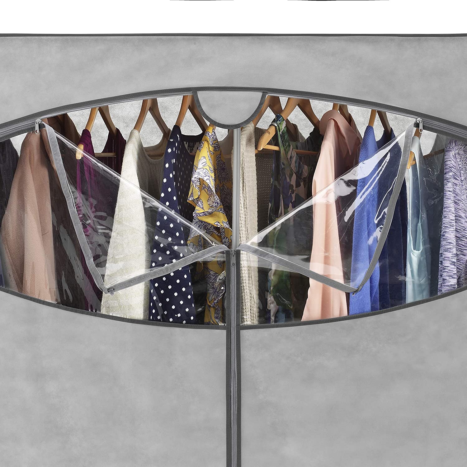 Portable Wardrobe Clothes Storage Closet - Hanging Rack - 60