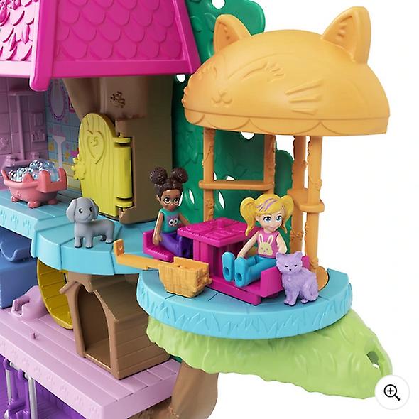 Polly pocket pet adventure treehouse playset and accessories