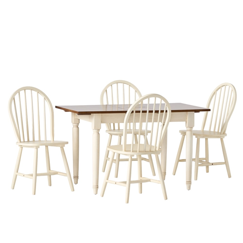 Christopher Knight Home Willie Creek Spindle Wood 5 piece Dining Set with Leaf Extension