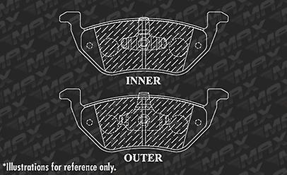 [Rear] Rotors w/Ceramic Pads Geomet OE Brakes 2005 - 2010 Escape Mariner Tribute