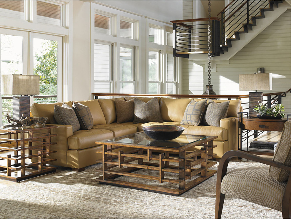 Nobu Square Cocktail Table   Transitional   Coffee Tables   by Benjamin Rugs and Furniture  Houzz