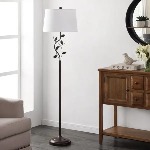 SAFAVIEH Lighting 61.5-inch Rudy Iron Floor Lamp - 16