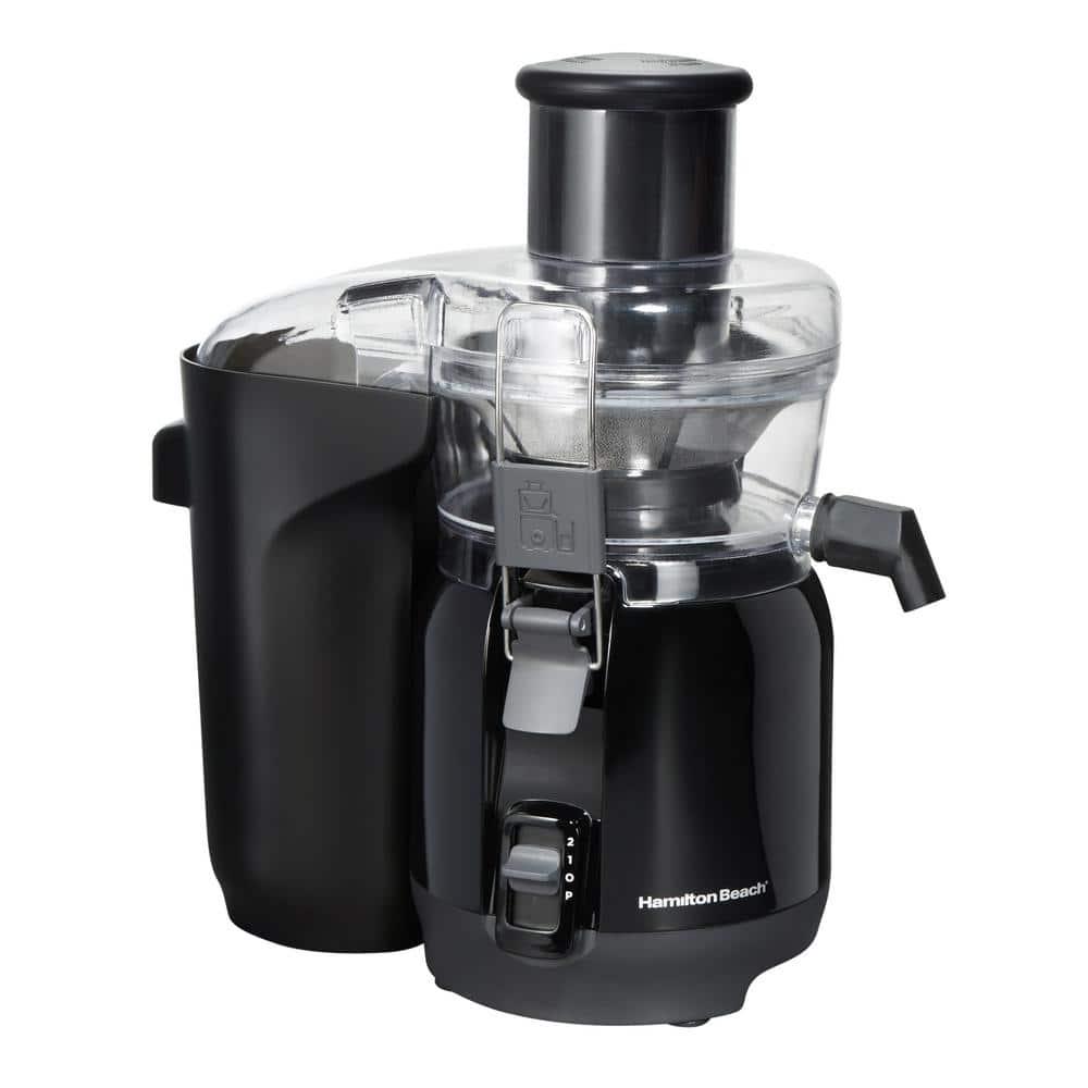 Hamilton Beach 800 W 20 oz Black Centrifugal Juicer with Blender