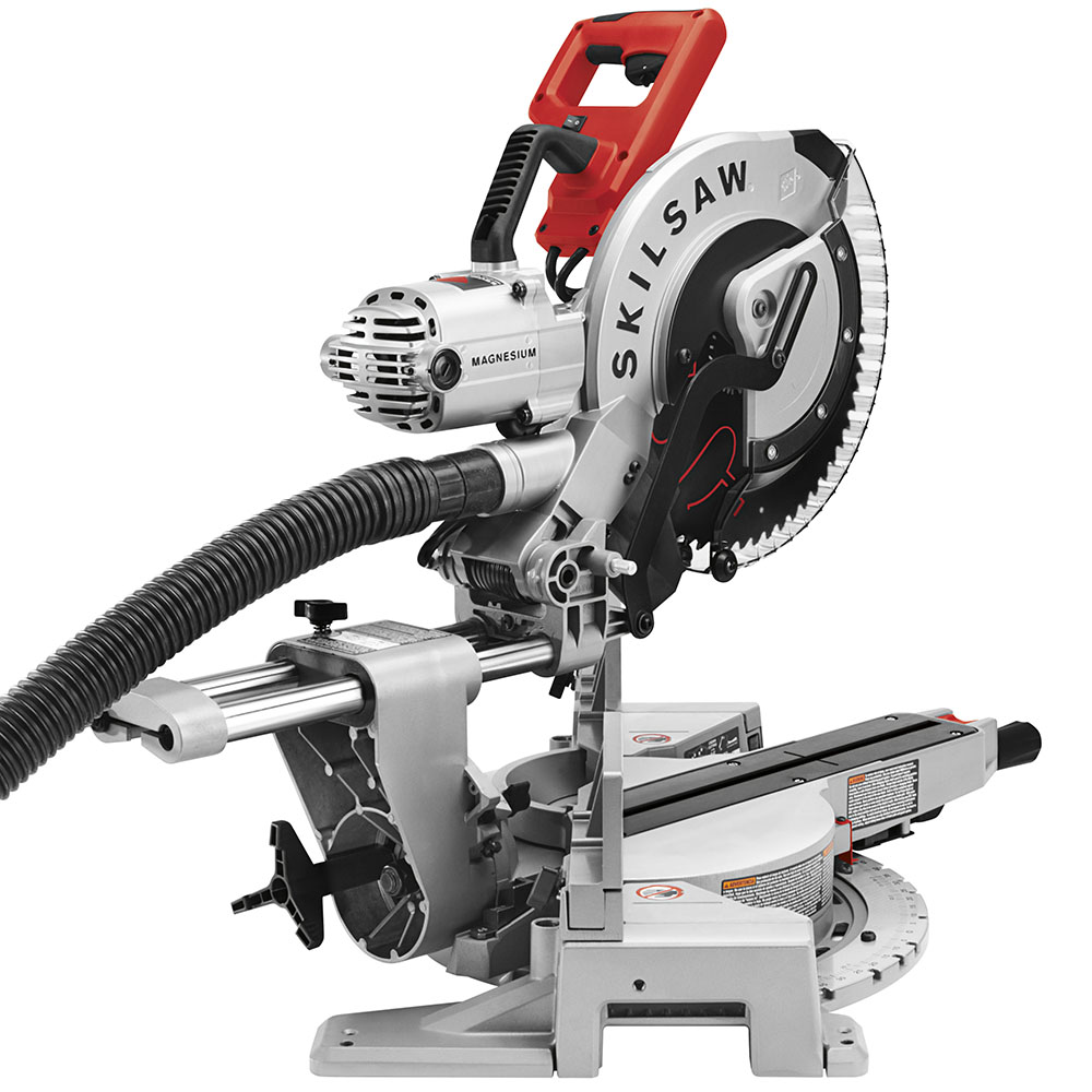 12 In. Worm Drive Dual Bevel Sliding Miter Saw ;