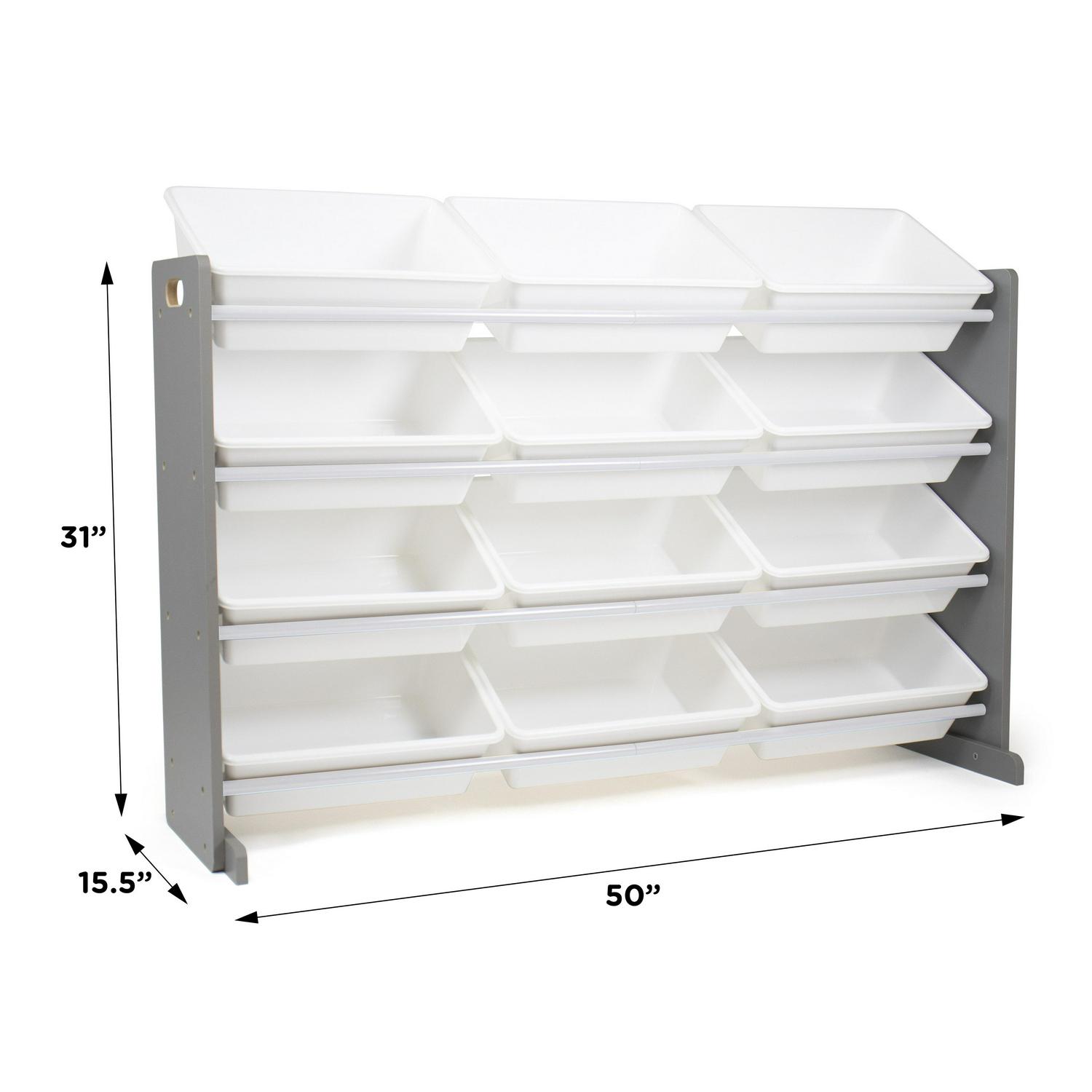 Humble Crew Toy Storage Organizer with 12 SuperSized Storage Bins