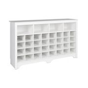 Prepac Shoe Cubby Console Table