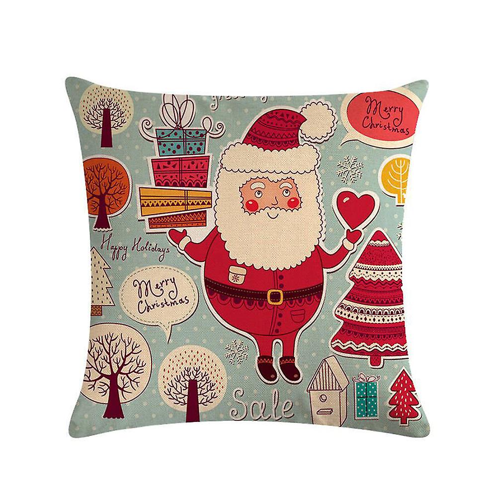 1pc Christmas Decorations For Xmas Pillowcase Santa Claus Pillow Cover Cushion Home Decor  12