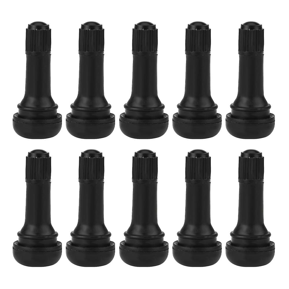 10pcs Car Auto Tr413 Wheel Snap In Tire Tyre Valve Stem Short Rubber Valve