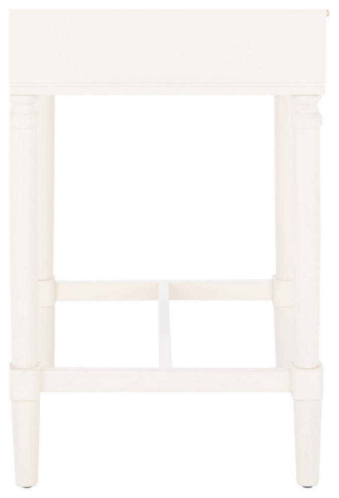 Arnel One Drawer Accent Table White   French Country   Side Tables And End Tables   by AED Luxury Home Decor  Houzz