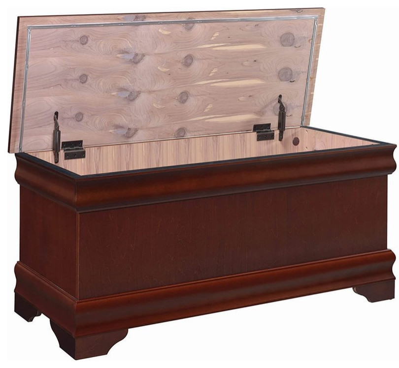 Coaster Pablo Traditional Rectangular Wood Cedar Chest Warm Brown   Traditional   Accent Chests And Cabinets   by Homesquare  Houzz