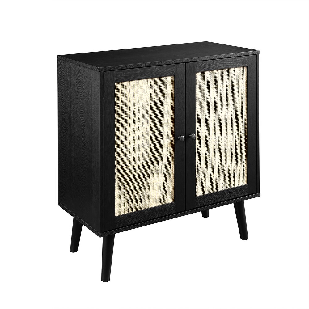 Middlebrook 30 inch Rattan 2 Door Accent Cabinet